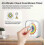 60-Minute Visual Timer with Night Light and Rainbow Pattern, Pomodoro Countdown for All Ages 2