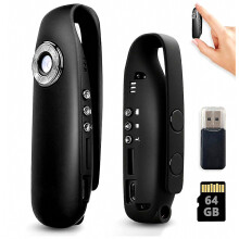 Mini Body Camera with Magnetic Mount - 1080P HD Wearable Portable Recorder for Sports & Daily Use with Back Clip