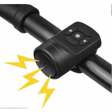 Elektrische Fahrradhupe, Fahrradhupe mit Alarm 120 dB, IPX4 wasserdichte elektrische Fahrradklingel mit Alarm, 4 Klingelmodi