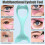 Mascara Eyelash Shield Applicator Guard Tool, Silicone Reusable Mascara Shield Applicator Makeup Tool Eyeliner Guide 2