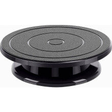 11 Inch Rotate Turntable Sculpting Wheel Revolving Cake Turntable Black Painting Turn Table Lightweight Stand For Paint Spraying Spinner