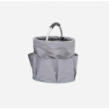 Grey Portable Foldable Storage Bag Gardening Tool Bag Manual Tool Bag Planting Props Shopping Camp Basket