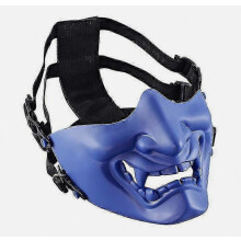 Protective Prajna Evil Demon Knight Half Face Cover Masque Halloween Cosplay