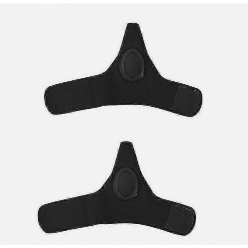 Set di separatori per alluce - 2 pezzi, tessuto Lycra + materiale SEBS, colore nero