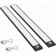 2 Pack 150lm Led Motion Sensor Cabinet Lights Kitchen Lights With Rechargeable Battery Usb Lighting Auto/on/off
