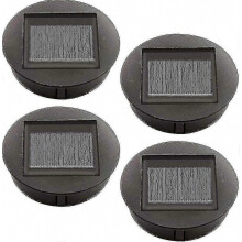 4 Pieces Replacement Solar Lights With Led Bulbs, Solar Top Lights Replacement, Led Solar Panel Lantern Cover For Outdoor