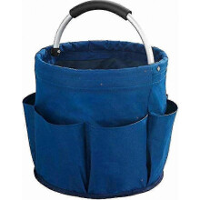 Cesta universal para productos de limpieza, poliéster, 28 x 26,5 x 28 cm, azul