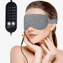Beheizbare USB-Augenmaske für trockene Augen, Wärmekompresse mit Timer und Temperaturregelung zur Linderung von Blepharitis