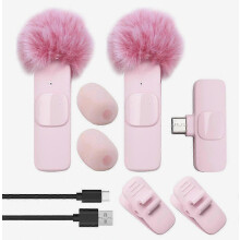 Portable New Wireless Lavalier Microphone for PC Camera Live Gaming Phone Audio Video Recording Mini Mic