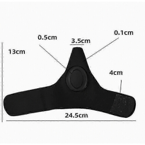 Set di separatori per alluce - 2 pezzi, tessuto Lycra + materiale SEBS, colore nero 1