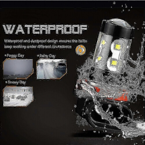 H11 LED Headlight Bulbs 6000K White High Low Beam 2-Pack Kit 2