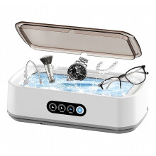 Nettoyeur de lunettes à ultrasons X81 avec commande tactile à 3 vitesses, grande capacité de 650 ml, compatible avec les bijoux et les accessoire