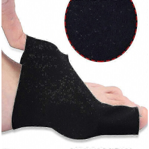 Set di separatori per alluce - 2 pezzi, tessuto Lycra + materiale SEBS, colore nero 2