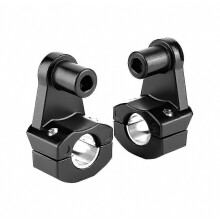 Univerzálne nastaviteľné zvýšenia riadidiel pre terénne motocykle s priemerom 22/28 mm