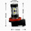 H11 LED Headlight Bulbs 6000K White High Low Beam 2-Pack Kit 4