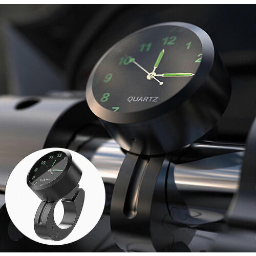 Waterproof Motorcycle Handlebar Clock Watch, Premium Motorcycle Accessories for Handlebar Mounting