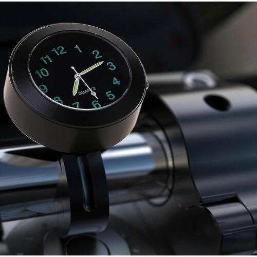 Waterproof Motorcycle Handlebar Clock Watch, Premium Motorcycle Accessories for Handlebar Mounting 1