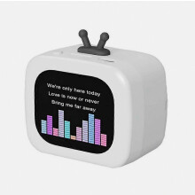 Portable Bluetooth Speaker with Touch Screen,Small Wireless Stereo Smart Speaker