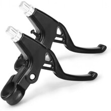 (Schwarz) Kukyller Bike Brake Levers 1 Pair Aluminum Alloy Ergonomic V-Brake Handlebar for Mountain Bike Blue 14x9cm