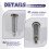 Electric Guitar Jack Chrome Threaded Cylinder Output Input Jack Plug Sockets 1/4 inch for Electric Guitar 3