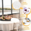 6 Pack White Round Tablecloths 220 cm, Washable Linen Polyester Table Covers for Weddings and Banquets 3