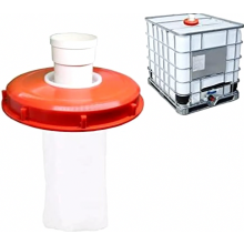 IBC Tank Lid Filter, 245 mm Washable Nylon Strainer, Red Plastic Cover Filter for Water Tanks