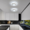 LED Ceiling Light, Round 32W 2500lm Modern Flush Mount Light for Hallway Bedroom Kitchen, Cool White 6000K, 28cm 4