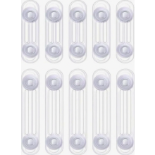 10 Pack Child Safety Locks for Cabinets and Drawers, 5 Long and 5 Short, No Drilling Required
