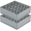2 Pack 24 Cell Foldable Sock and Underwear Storage Boxes, Grey Fabric Drawer Organisers for Closets 1