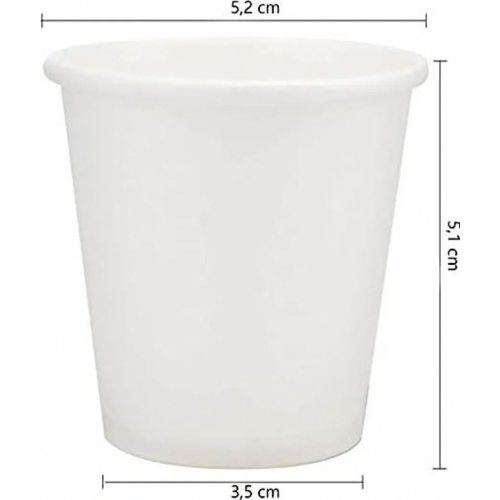 400 Pack 60ml 2oz White Paper Espresso Cups, Small Disposable Sampling Cups for Coffee, Water and Drinks 1