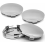 4 Pack Silver Wheel Centre Caps, 60mm Outer Diameter, 56mm Inner Diameter, Universal ABS Hub Covers 1