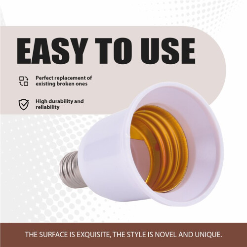 E14-E27 LED Light Lamp Screw Bulb Socket Adapter Converter 1