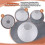 White Chinese/Japanese Paper Lantern/Lamp 8" Diameter 3