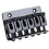 6 Saddle Hardtail Bridge Top Load 65mm Electric Guitar Bridge (Black) 1