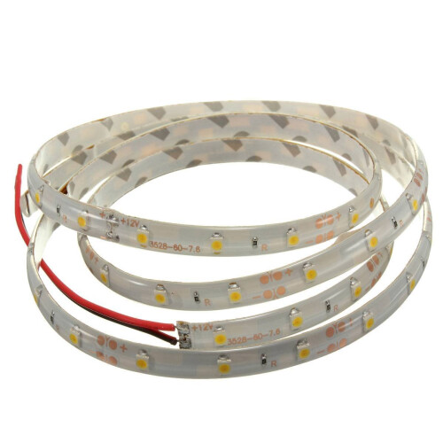 1M 60-3528 SMD Waterproof LED Light Strip DC12V (Warm White) 1