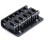 6 Saddle Hardtail Bridge Top Load 65mm Electric Guitar Bridge (Black) 3