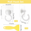 Self Adhesive Hooks, 6 Pack 360 Degree Rotating Waterproof Transparent Wall Hooks for Bathroom Kitchen 2