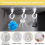 Self Adhesive Hooks, 6 Pack 360 Degree Rotating Waterproof Transparent Wall Hooks for Bathroom Kitchen 4
