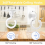 Self Adhesive Hooks, 6 Pack 360 Degree Rotating Waterproof Transparent Wall Hooks for Bathroom Kitchen 3
