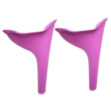 Reusable Female Urination Device for Outdoor Activities Enabling Standing or Crouching Use During Camping Hiking and Travel