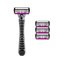 High-quality safety razor for men, 6-layer blade made of German metal, compatible with Mach razors 1 and 3.