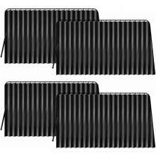 4 Pack Magnetic Car Window Sun Shades, UV and Heat Protection Privacy Curtains for Passenger Cars, Black