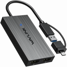 USB 3.1 USB C to Dual HDMI Adapter, Dual 4K 60Hz Monitor Hub for M Series Laptops and Desktops