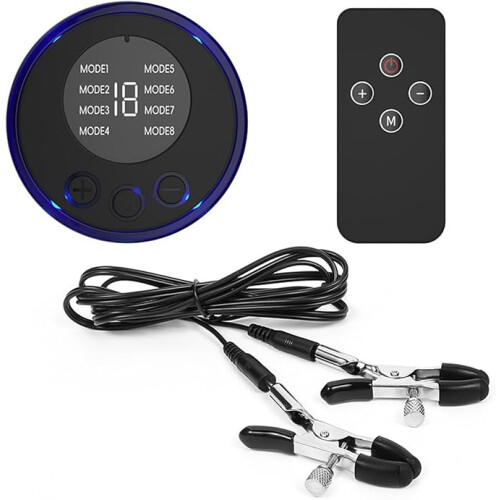 Pinces à tétons, 8 modes, réglables, rechargeables, unisexes, sextoy