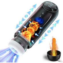 Masturbateur automatique pour hommes | 10 modes de vibration, 4 modes de succion, 4 modes de pénétration, préchauffage, jouet sexuel or
