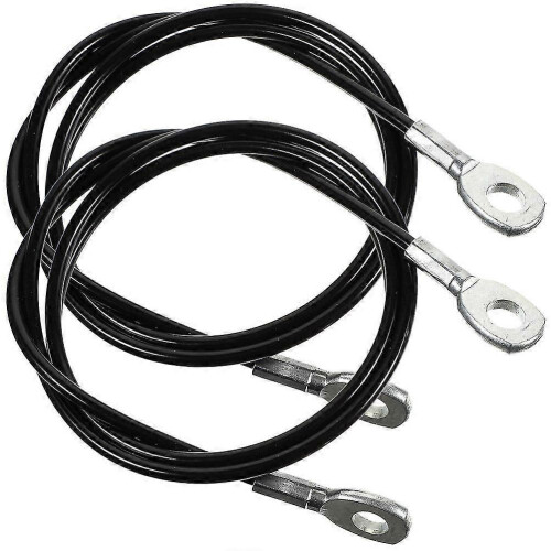 Lot de 2 câbles de musculation professionnels multifonctions avec poulie, câbles de rechange réutilisables