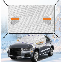 Foldable Car Windscreen Cover, Waterproof Winter Frost Snow Ice UV Dust Shield for SUV, Lorry and Car
