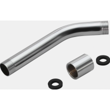 Shower Head Extension Arm, Wall Mounted Stainless Steel, G1/2 Thread, Compatible with Shower Heads, 8 Inch Chrome Finish
