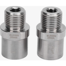 Stainless Steel Bike Pedal Extenders 20 mm, Pedal Spacer Adapters Compatible with Mountain and Road Bikes