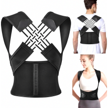 Posture Corrector for Women and Men, Adjustable Breathable Back Brace Shoulder Support for Neck and Back, M
